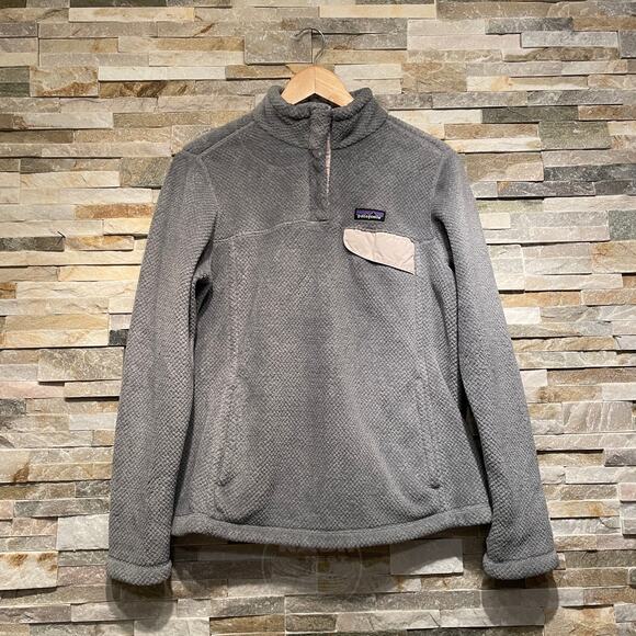 Patagonia Women’s M Snap-T Pullover | Gray Polartec® Thermal Pro® Fleece - Picture 4 of 8